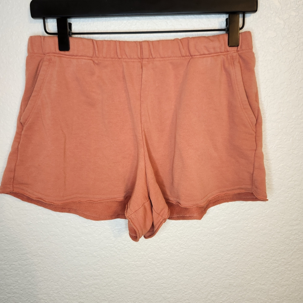 Colsie Burnt Orange Cotton Shorts Women’s Size M pull-on loungewear